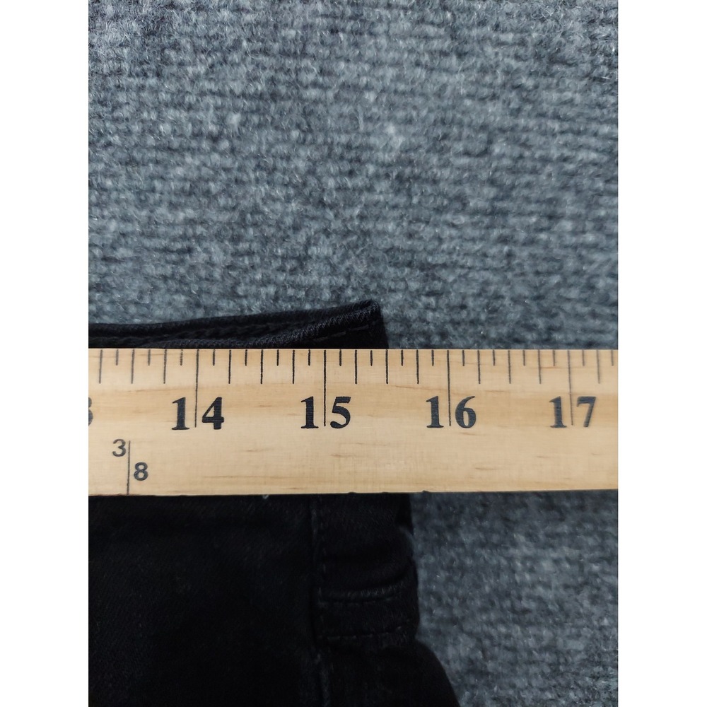 Levis 511 Jeans Mens 32x32 Black Dark Wash Preppy Slim Fit Stretch Cotton Denim - Picture 11 of 12